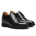 Chamaripa Black Elevator shoes 10cm/3.94 inches Men Leather Oxford
