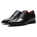 chamaripa black elevator shoes 7cm/2.76inches men height increase oxford