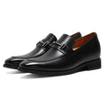 Chamaripa Black Height Increasing Shoes 7cm/ 2.76 inches Men Slip On Penny Loafer